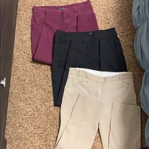 3 pairs in one sell! Ankle length work pants!